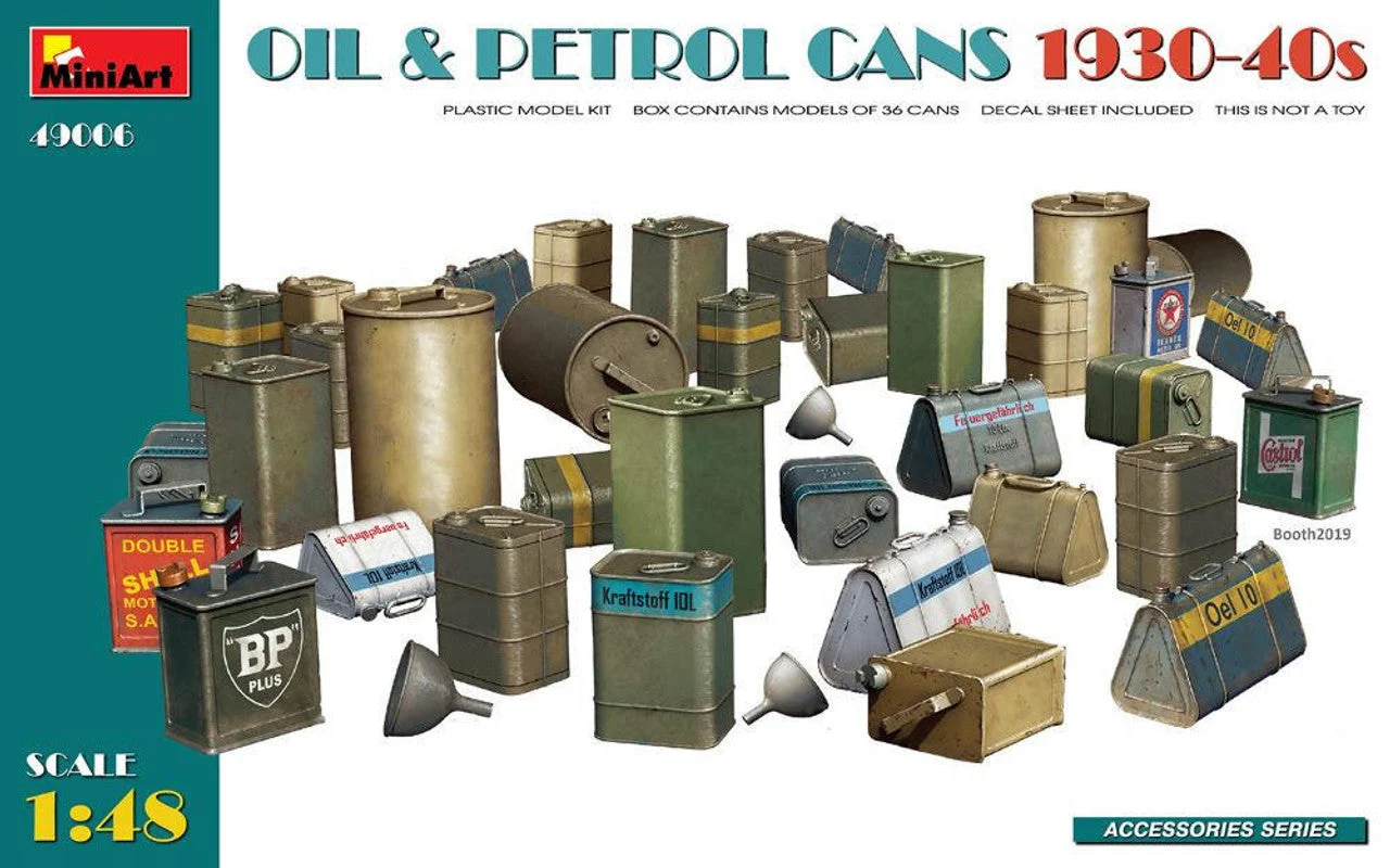 Miniart 1/48 Miniart Oil & Petrol Cans 1930-40s