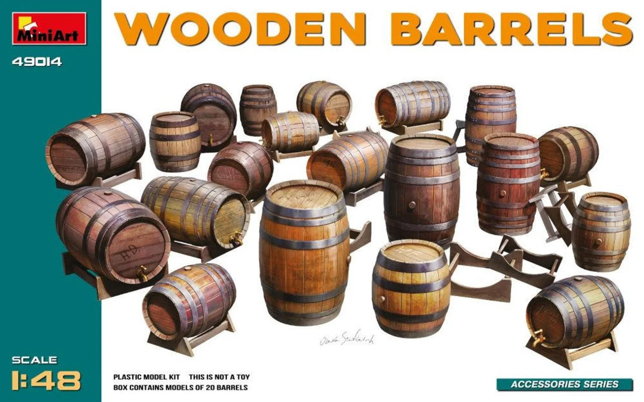 Miniart 1/48 Miniart Wooden Barrels