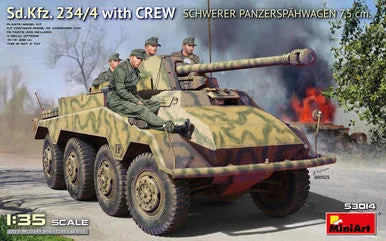1/35 Miniart Sd.Kfz. 234/4 w/Crew Schwerer Panzerspahwagen 7.5cm - PREORDER