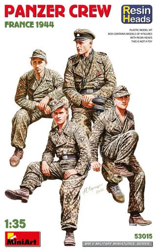 1/35 Miniart Panzer Crew. France 1944. Resin Heads