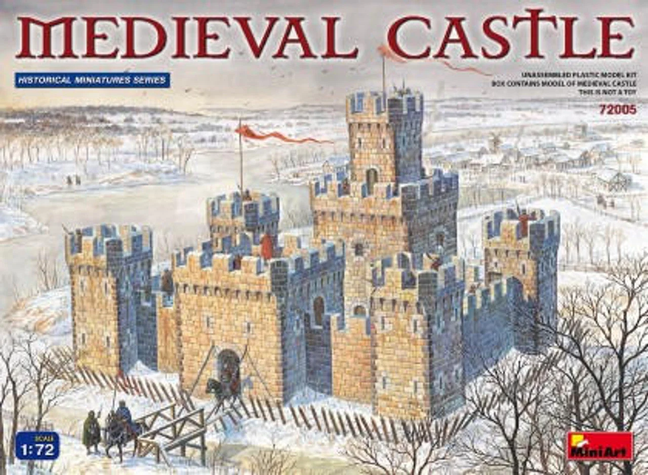 Miniart 1/72 Miniart XII-XV Century Medieval Castle w/High Towers