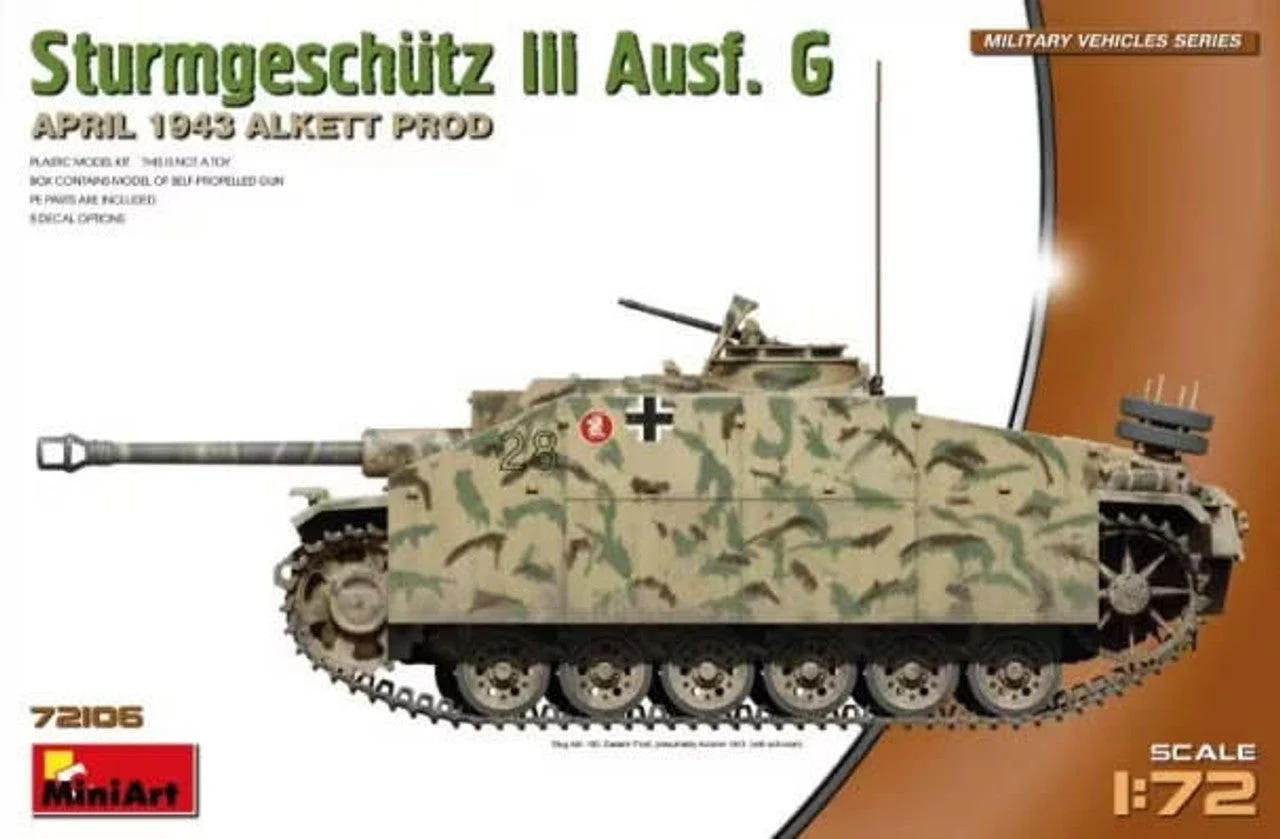 Miniart 1/72 Miniart StuG III Ausf. G April 1943 Alkett Prod.