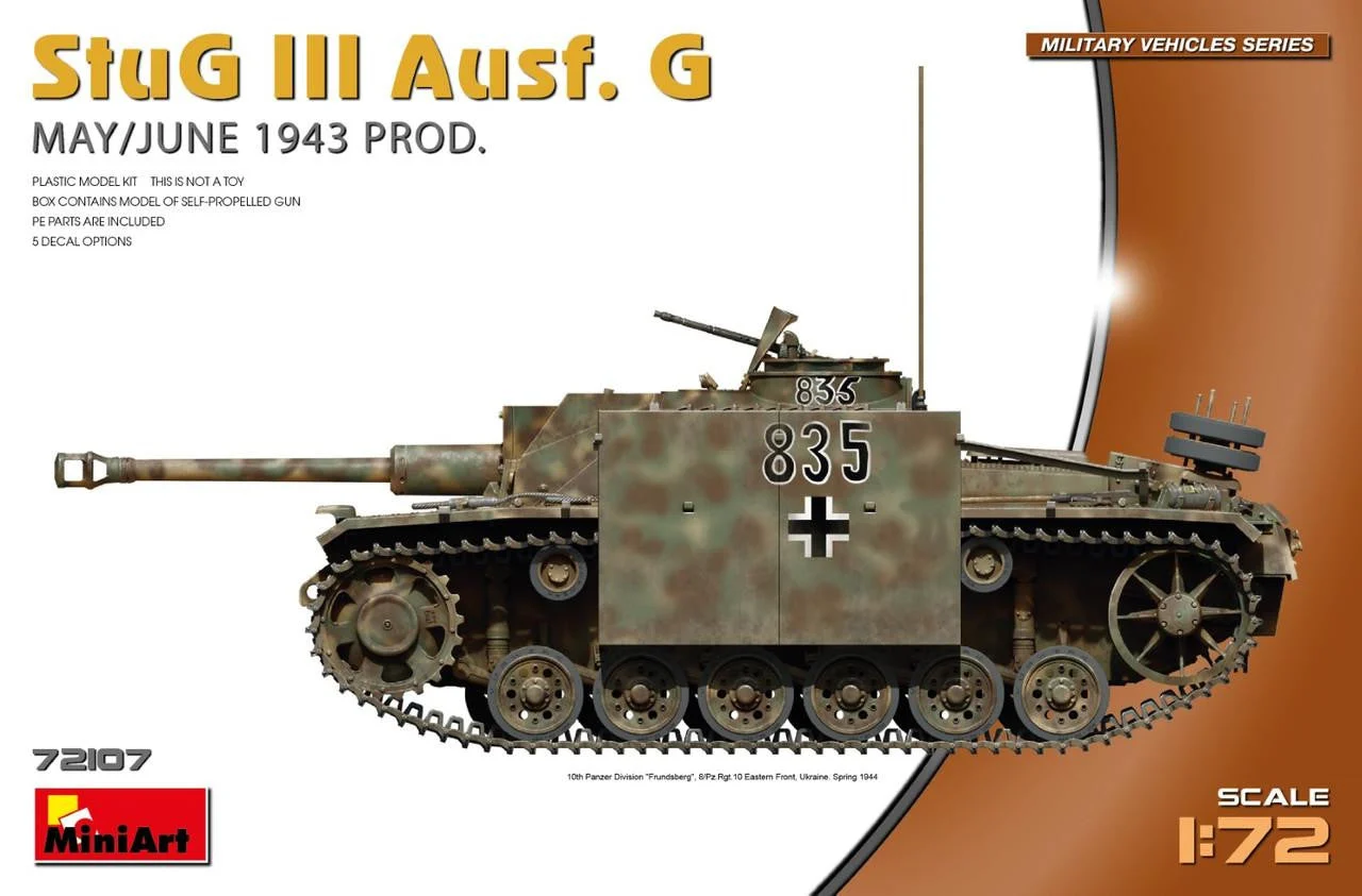 Miniart 1/72 Miniart StuG III Ausf. G May/June 1943 Production Plastic Model Kit