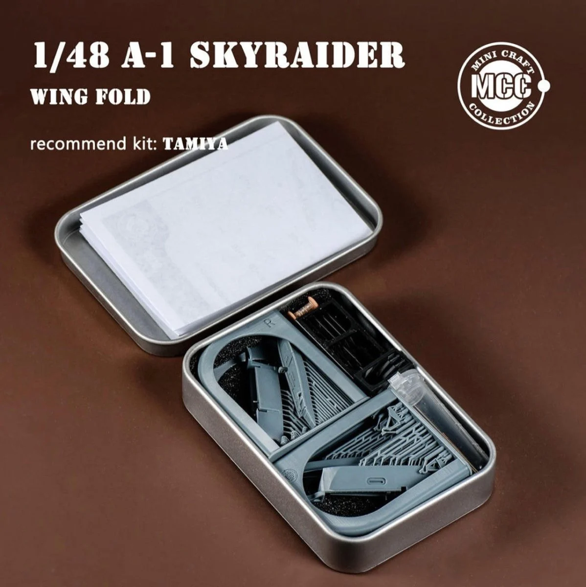Mini Craft Collection 1/48 Mini Craft Collection A-1 Skyraider Wing Fold /w Metal Gun Barrels