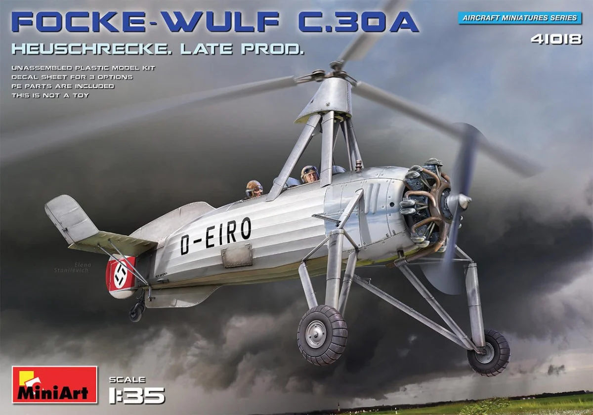 Miniart 1/35 Miniart Focke-Wulf FW C.30A Heuschrecke. Late Prod