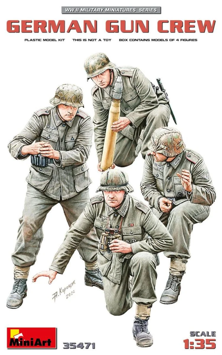 Miniart 1/35 Miniart German Gun Crew Plastic Model Kit