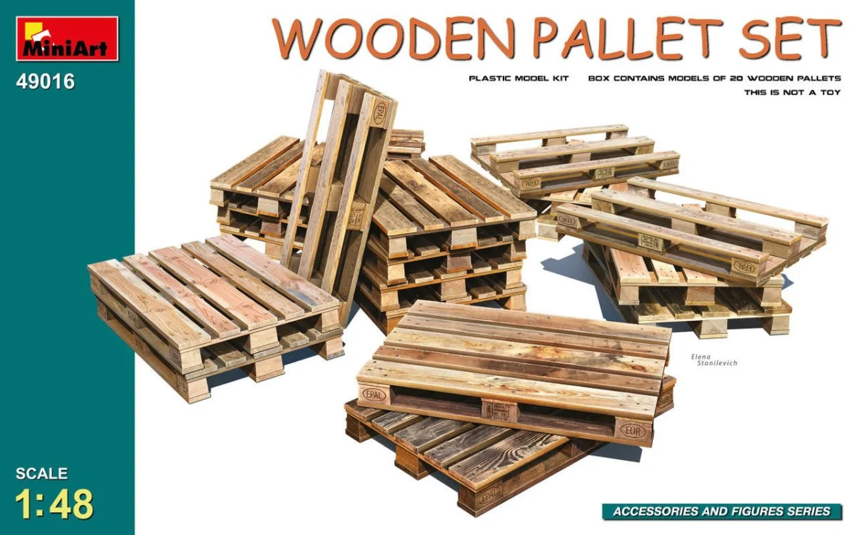 Miniart 1/48 Miniart Wooden Pallet Set
