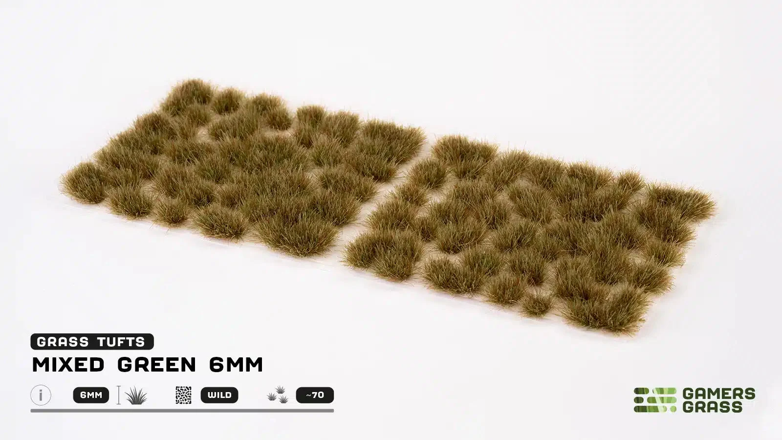 Gamers Grass Mixed Green 6mm - GG6-MG