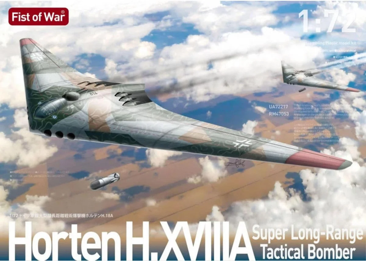 ModelCollect 1/72 Modelcollect Horten H.XVIIIA Super Long-Range Tactical Bomber Plastic Model Kit