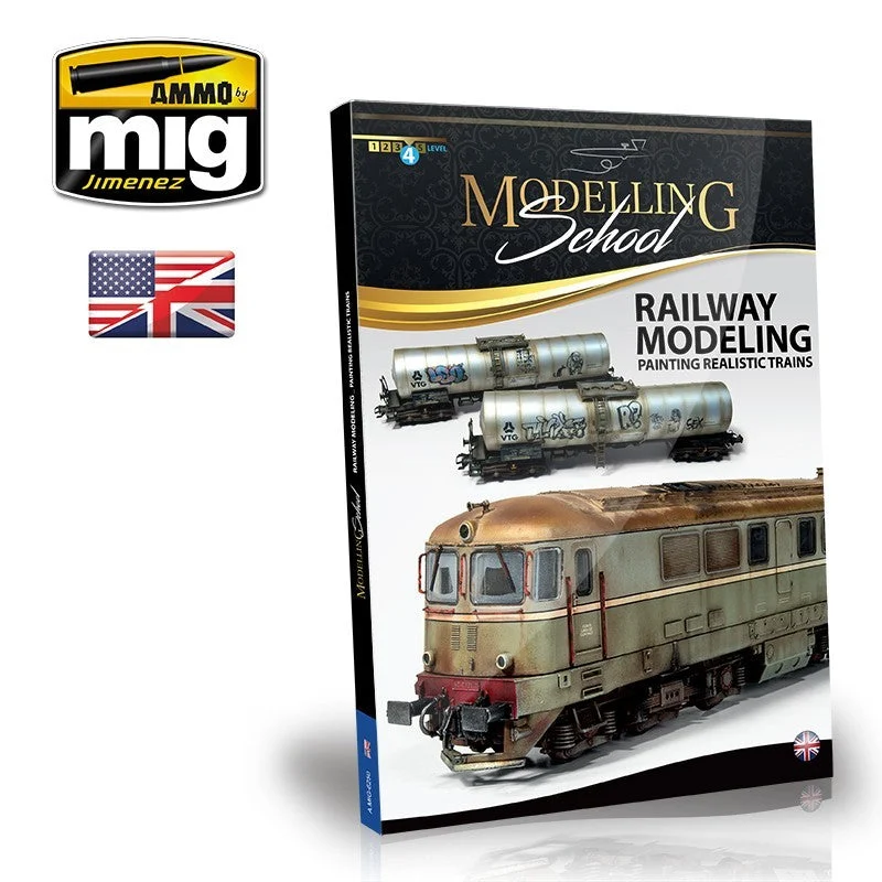 Ammo Mig Rail Center Modelling School Railway Modeling Painting Realistic Trains (English) - Ammo Mig Jimenez