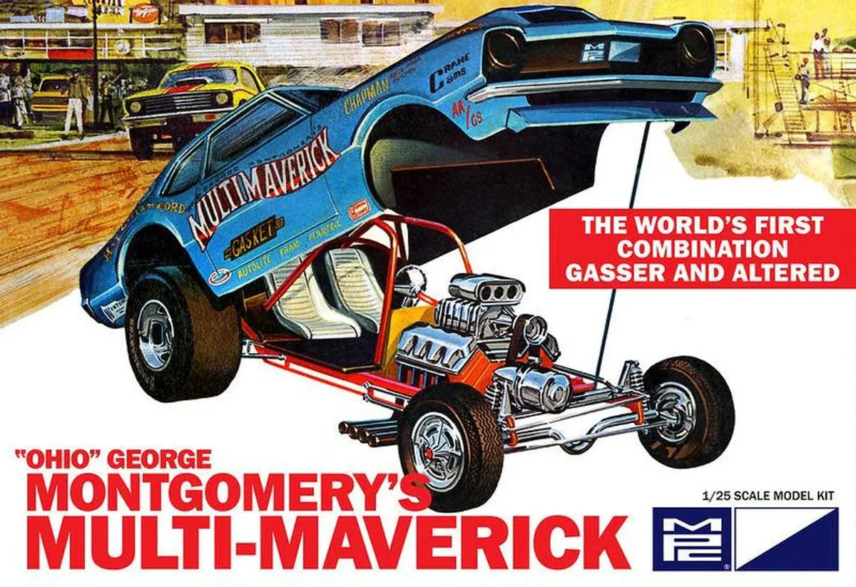 1/25 MPC Multi Maverick Funny Car Plastic Model Kit