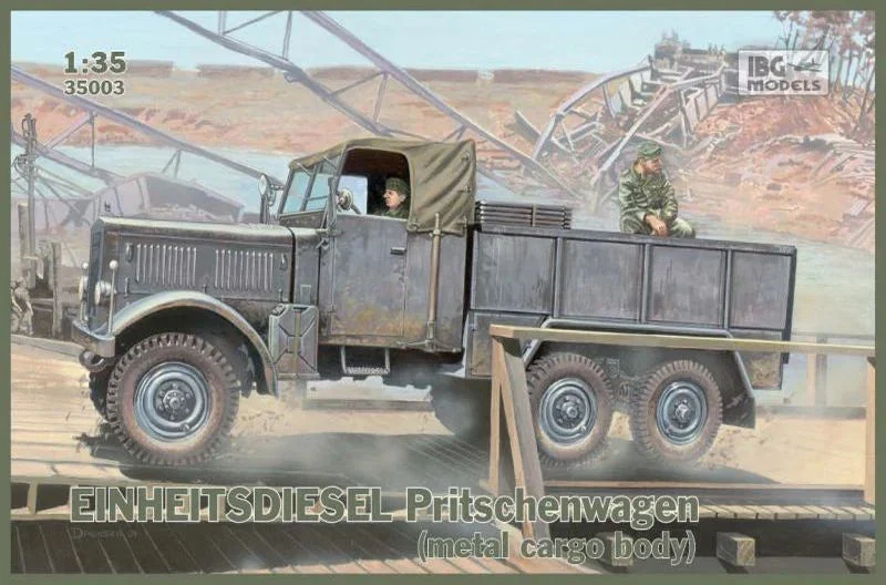 1/35 IBG Model Einheitsdiesel Pritschenwagen (Metal Cargo Body) 35003 - IBG Models