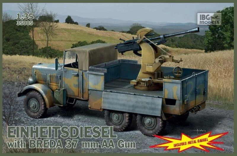 1/35 IBG Model Einheitsdiesel with 37 mm Breda 35005 - IBG Models