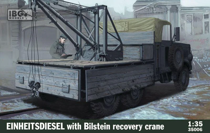 1/35 IBG Model Einheitsdiesel with Bilstein Recovery Crane 35006 - IBG Models