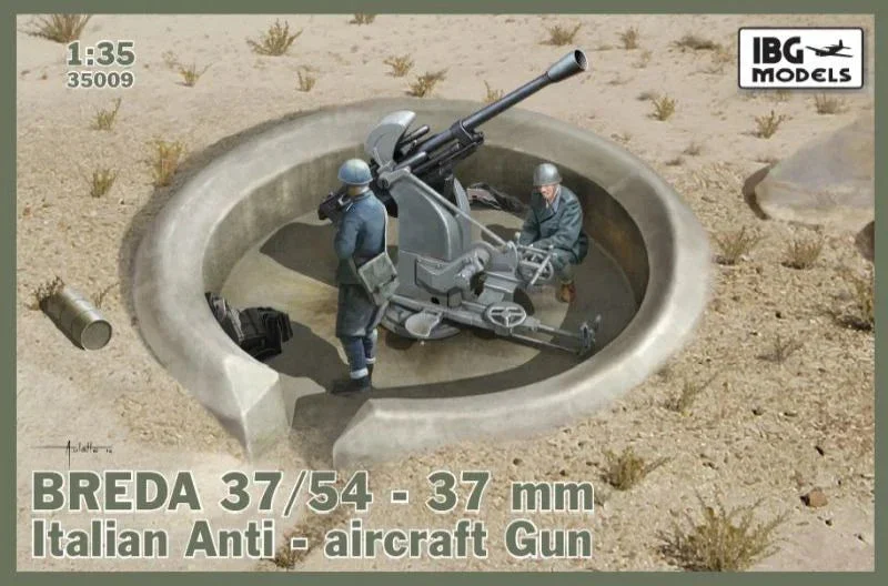 1/35 IBG Model Breda 37/54 37mm Italian Anti-aircraft Gun 35009
