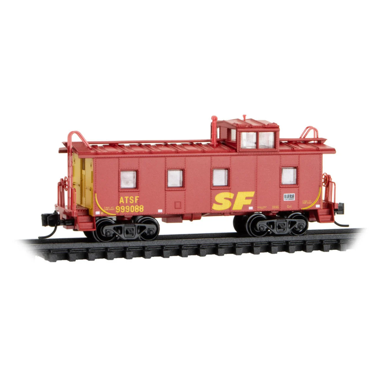 Micro Trains Line N Scale Santa Fe 36' Riveted Steel Caboose ATSF #999088