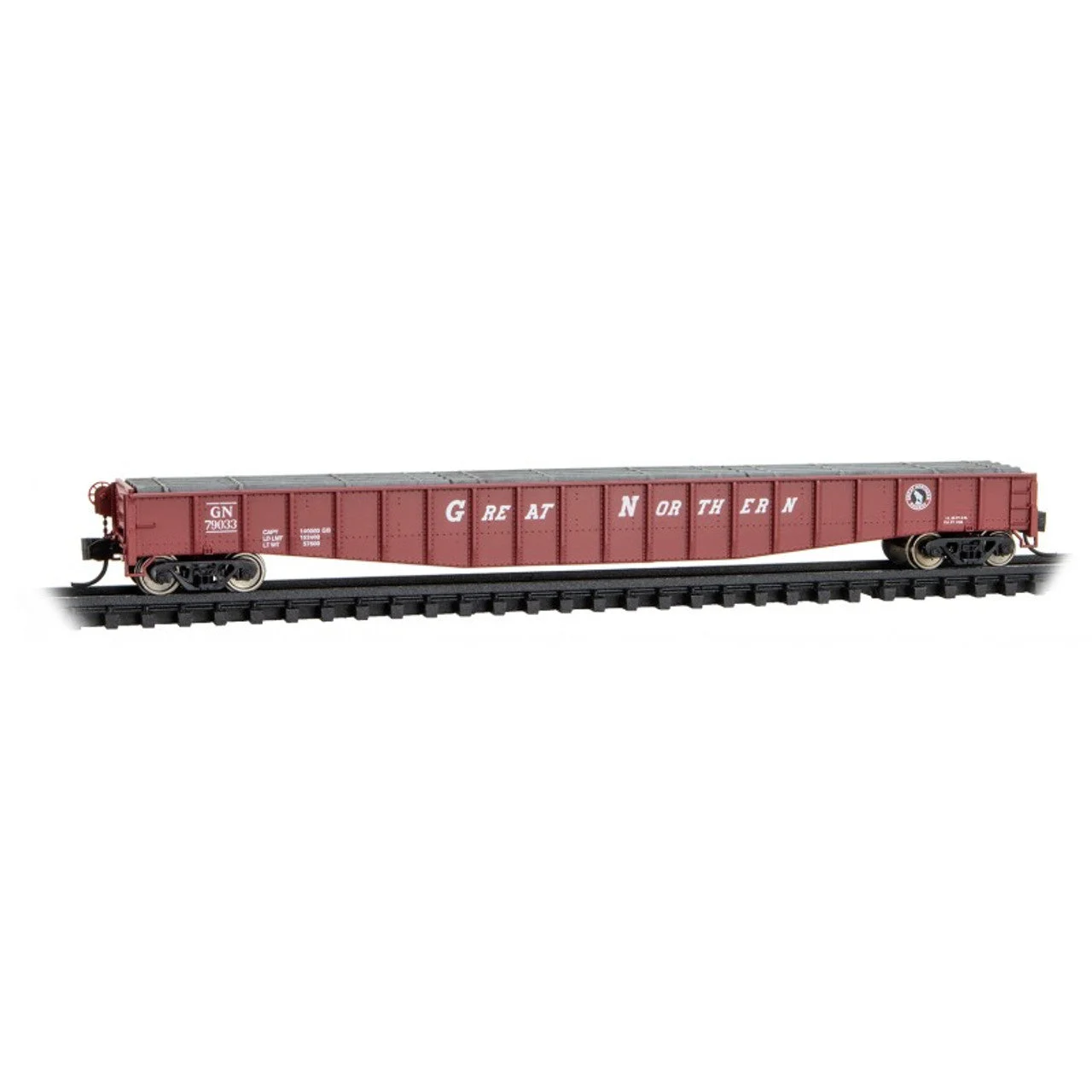 Micro Trains N Scale 65' 70-Ton Mill Gondola Great Northern (GN) 79033