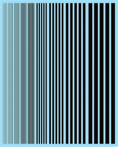 Multi Scale Fundekals BLACK STRIPES