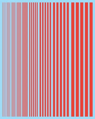 Multi Scale Fundekals DAY GLO STRIPES