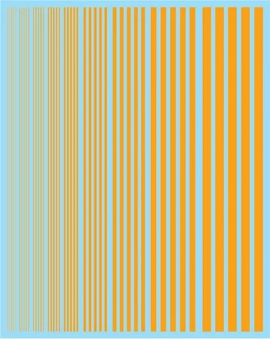 Multi Scale Fundekals YELLOW STRIPES