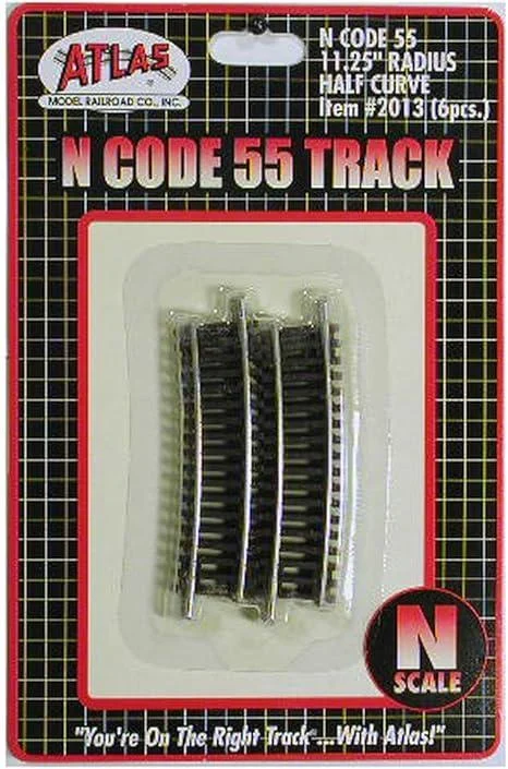 N Atlas Code 55 11.25" RADIUS HALF SECTION- (6 PCS) 2013