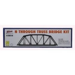 N Atlas Code 80 THROUGH TRUSS BRIDGE KIT - SILVER 2571