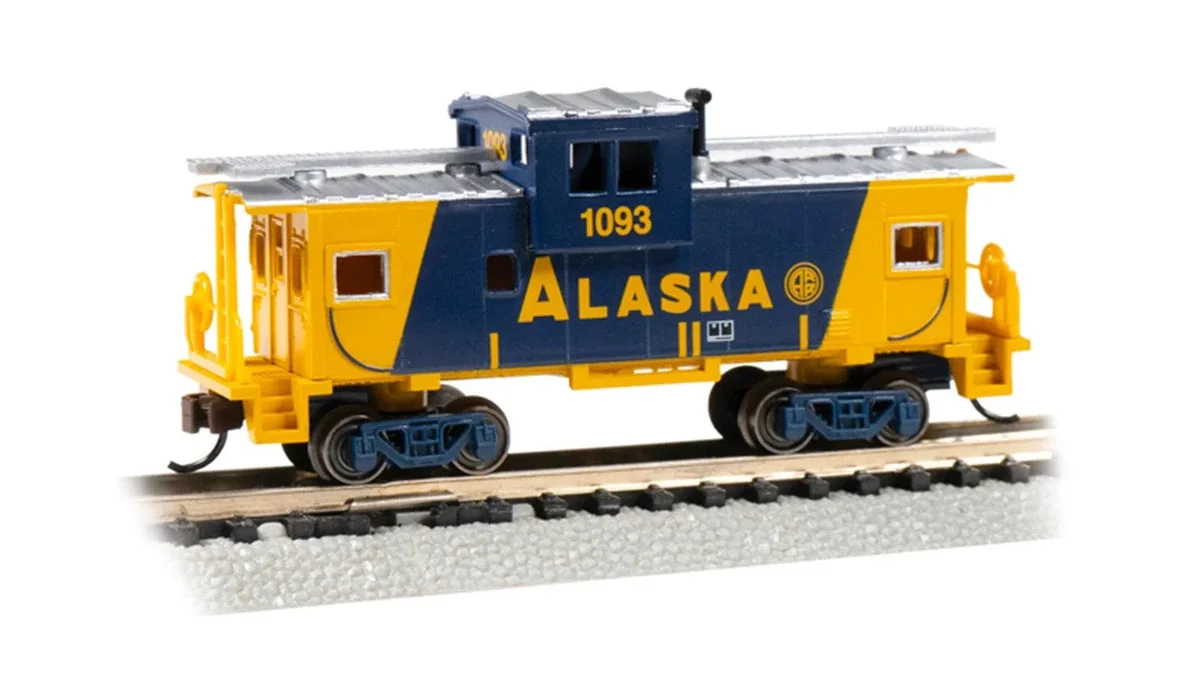N Bachmann 36' Wide-Vision Caboose - Alaska Railroad 70769