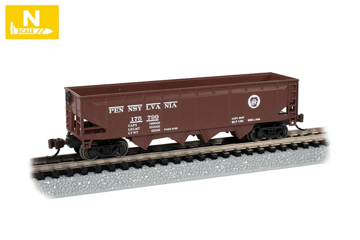 N Bachmann 40’ Quad Hopper - Pennsylvania Railroad #175799 - 73352