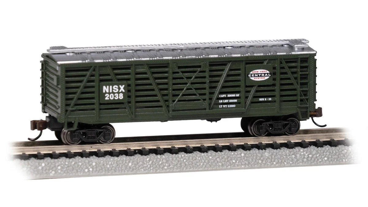 N Bachmann 40' Stock Car - New York Central #2038 - 71565