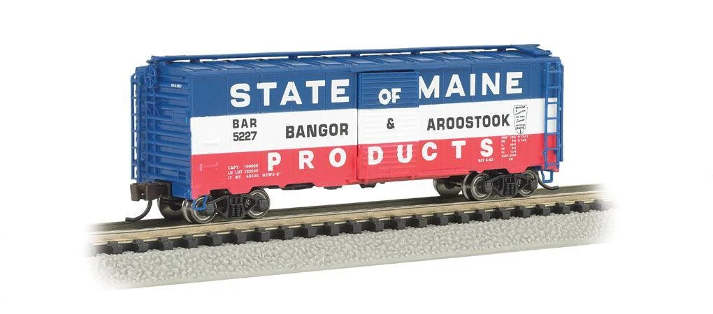 N Bachmann Bangor & Aroostook - AAR 40' Steel Boxcar 17056