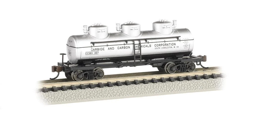 N Bachmann Carbide And Carbon Chemicals - 3 Dome Tank Car 17155