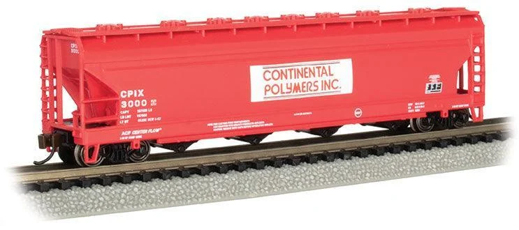N Bachmann Continental Polymers #3000 - ACF 50' 4-bay Center-Flow Hopper 17562