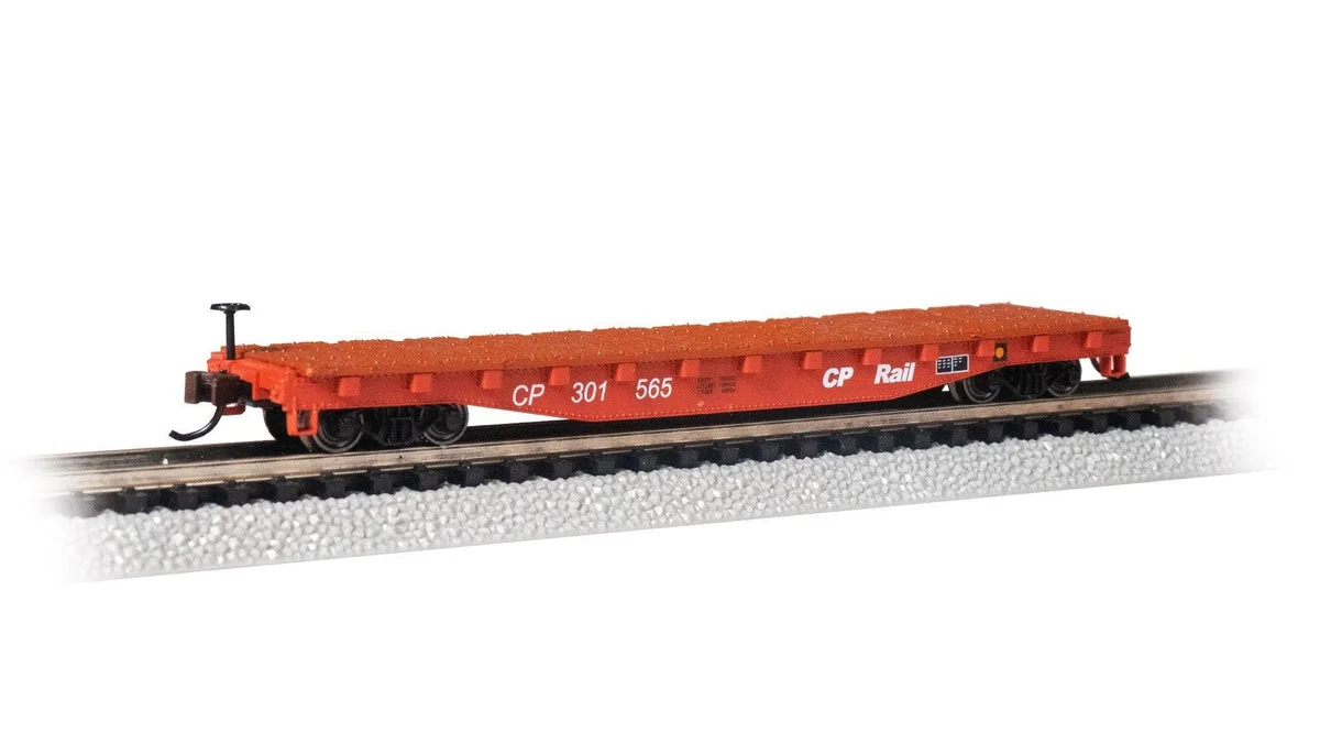 N Bachmann CP Rail #301565 - 52’ Flat Car 17355