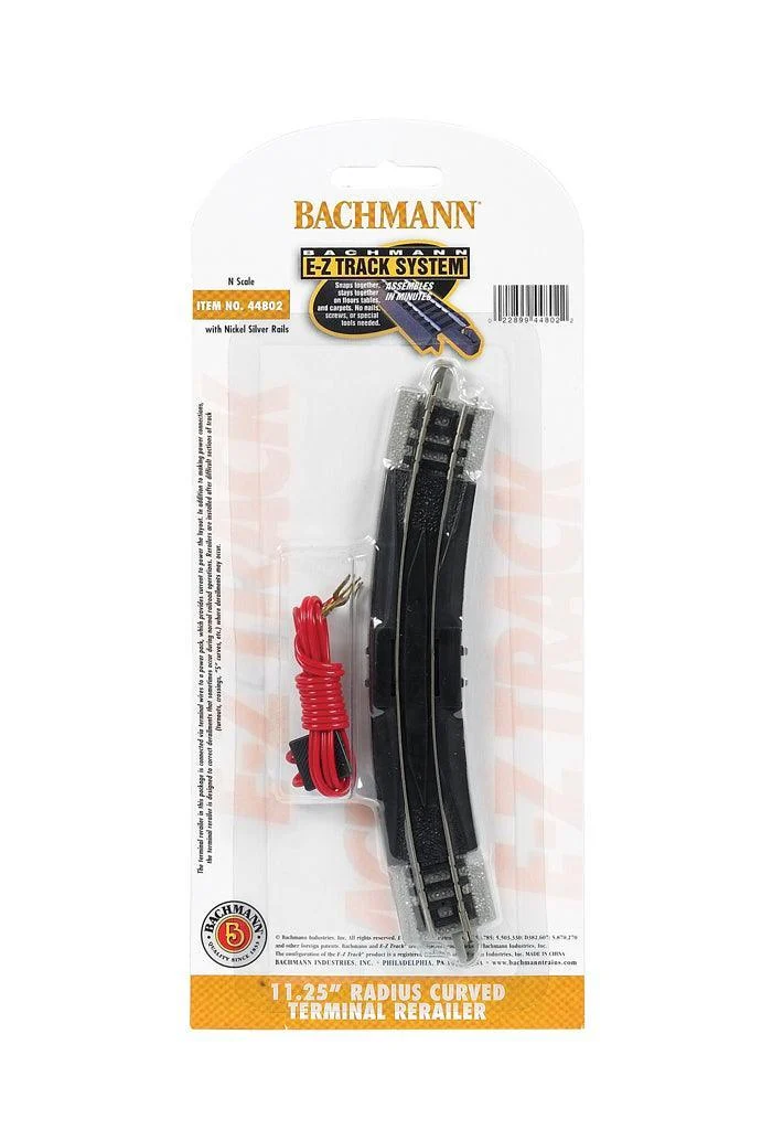 N Bachmann E-Z NS 11.25" Radius Terminal Rerailer with Wire 44802