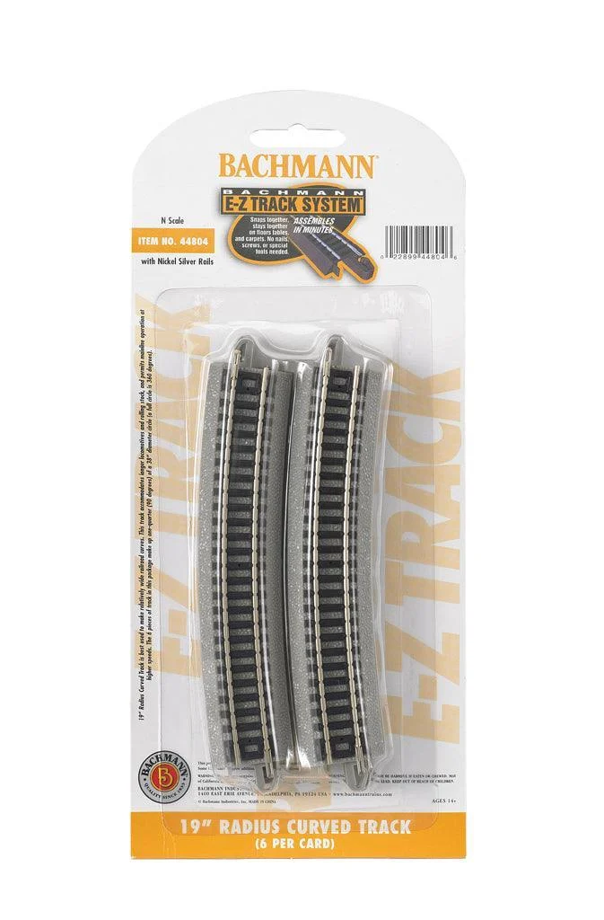 N Bachmann E-Z NS 19" Radius Curved 44804