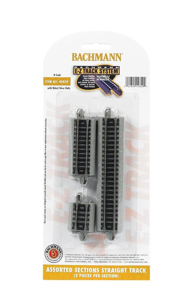 N Bachmann E-Z NS Assorted Straight Short Sections 44829