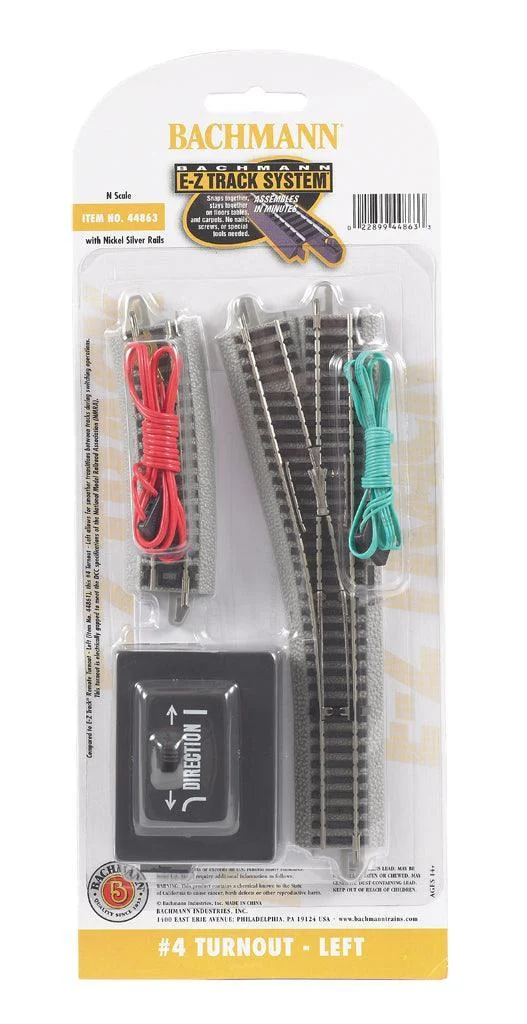 N Bachmann E-Z NS Track #4 Turnout - Left 44863