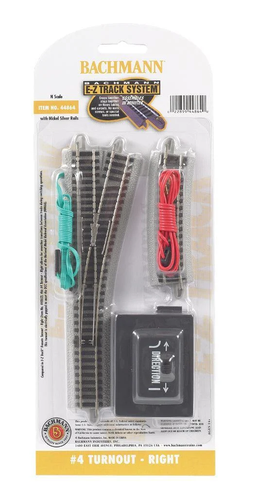 N Bachmann E-Z NS Track #4 Turnout - Right 44864