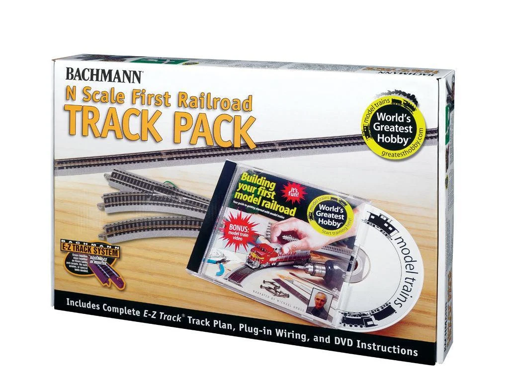 N Bachmann E-Z NS World's Greatest Hobby First Railroad Track Pack 44896
