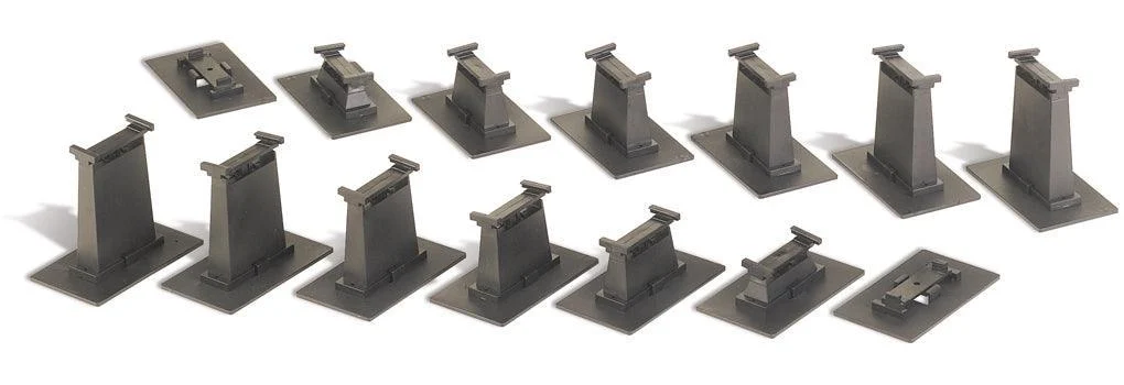 N Bachmann E-Z Track 16-Piece Graduated Pier Set 44871