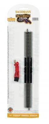 N Bachmann E-Z Track NS 10" Straight Terminal Rerailer with Wire 44820