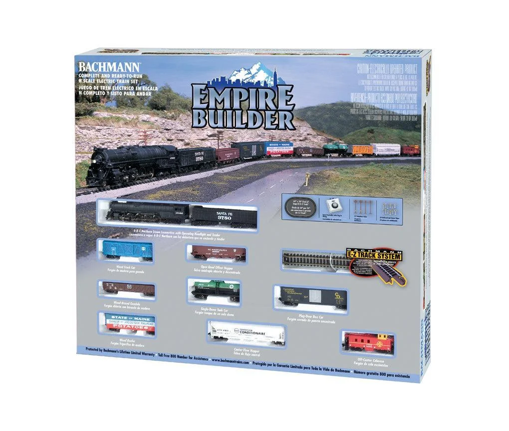 N Bachmann Empire Builder Train Set 24009 - Bachmann Trains