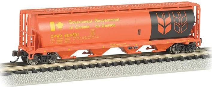 N Bachmann Governor of Canada (Red) - 4 Bay Cylindrical Grain Hopper 19154