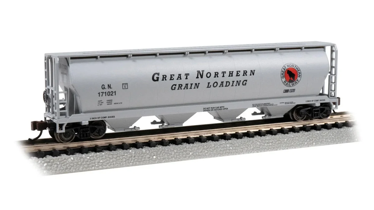 N Bachmann Great Northern #171021 - 4 Bay Cylindrical Grain Hopper 19164