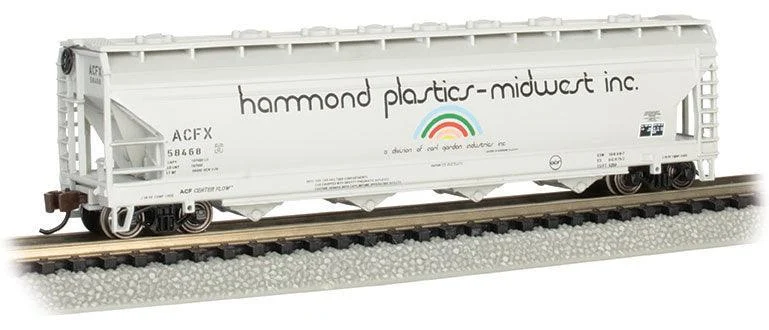N Bachmann Hammond Plastics #58468 - ACF 50' 4-bay Center-Flow Hopper 17563