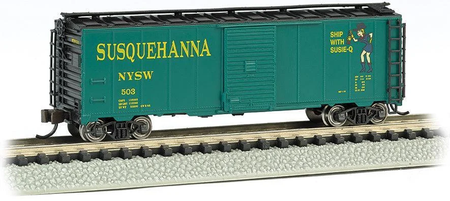 N Bachmann New York, Susquehanna & Western (Suzy Q) - AAR 40' Steel Boxcar 17058