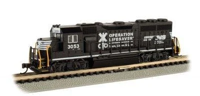 N Bachmann Norfolk Southern Operation Lifesaver #3053 GP40 - 63565