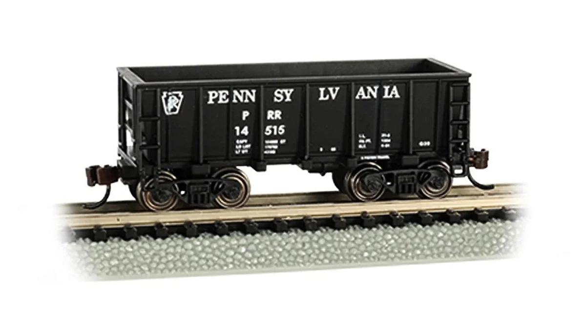 N Bachmann Pennsylvania Railroad #14515 (Black) - Ore Car 18657