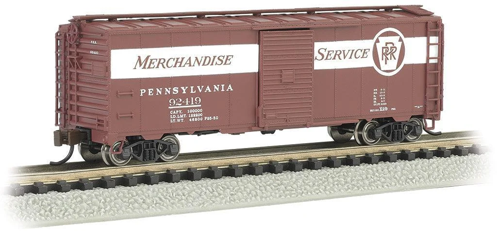 N Bachmann PRR #92419 Merchandise Service - AAR 40' Steel Boxcar 17061