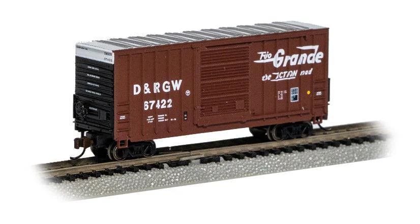 N Bachmann Rio Grande #67422 (Brown) - Hi Cube Boxcar 18253